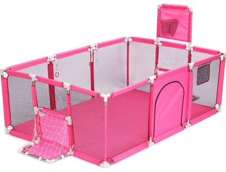 Parque  IS-P4-12 Baby Playpen (Rosa - 190x129x66 cm)
