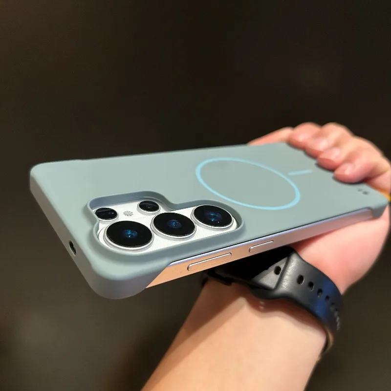 Capa Magnética Ultrafina E Sem Moldura Para Celular (samsung S20 Plus Azul), Com Acabamento Fosco Em Policarbonato.