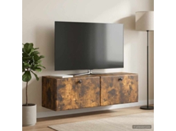 Vidaxl Gabinete De Tv De Parede 98 X 31 X 30 Cm Carvalho Fumado
