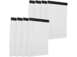 Conjunto De 8 Blocos De Notas Destacáveis Com Linhas- Práticos E Portáteis Para Trabalho, Escritório E Escola.