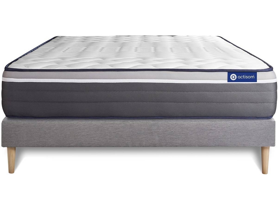 Conjunto de Estrado + Colchão ACTISOM Actimemo Plus (Cinzento - 150x190cm)