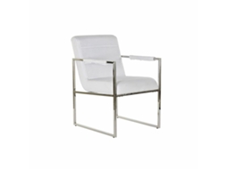 Cadeira DKD HOME DECOR (Branco - Poliéster - 68 x 56 x 92 cm)