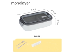 Caixa Bento Para Adultos E Crianças Caixa Bento Com Talheres 700ml De Lancheira De Camada Única Midor*
