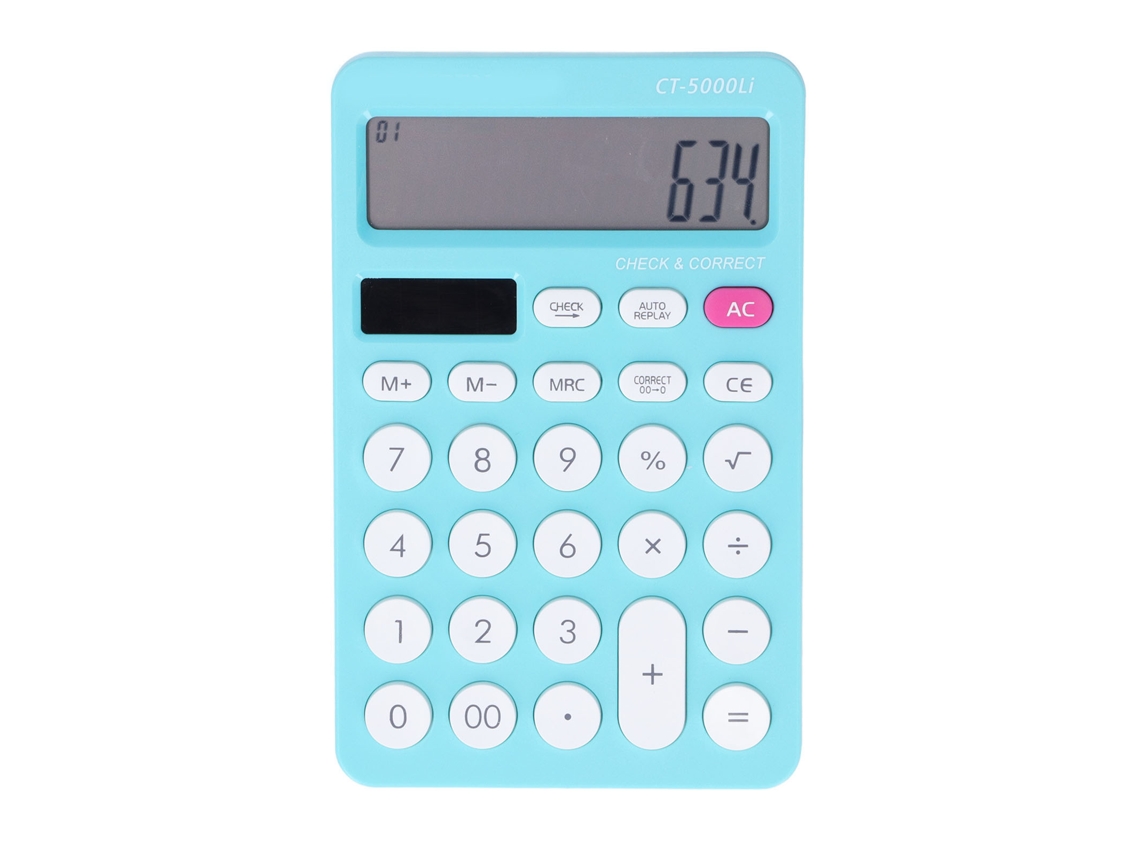 Calculadora Laxiscreed Dual Solar E Bateria, Perfeita Para Uso Escolar E De Escritório