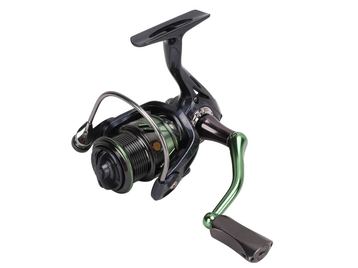 Molinete de Pesca Spinning REBE com palanca plegable, metal, 6.2:1, para embalse e estanque