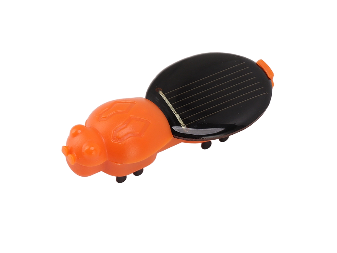 Primerox modelo de Inseto Simulado Realista Movido a Energia Solar Didático Brinquedo Preto Laranja