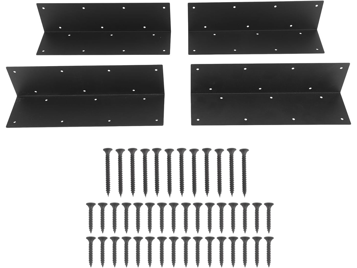 Suportes De Canto Para Canteiros Elevados, Em Aço Reforçado,s À Ferrugem E A Riscos, Para Móveis De Jardim, Mesas,