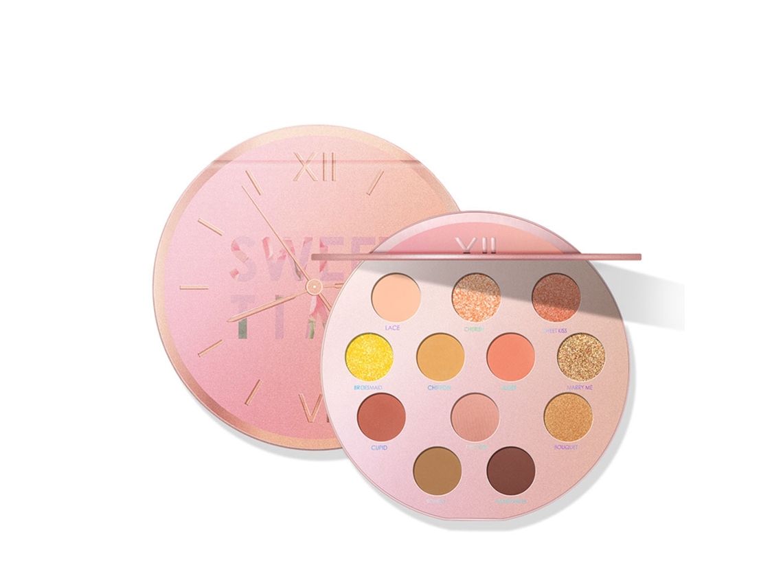 Sombra De Olhos Com Glitter De 12 Cores De Longa Duração