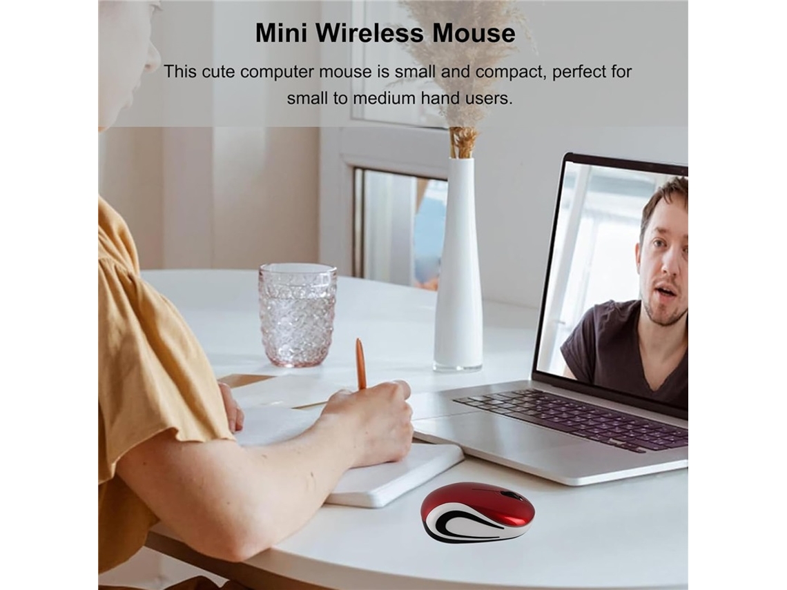 Mini Mouse Sem Fio Portátil Compacto Usb Viagem Pc Laptop