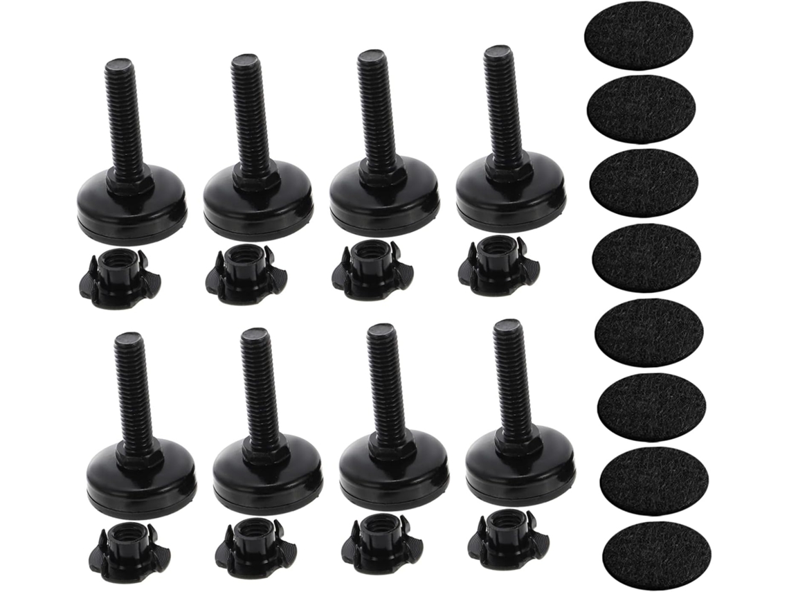 Conjunto De 8 Extensores Nivelamento Ajustáveis Para Pés Mesa, Para Suporte De Móveis