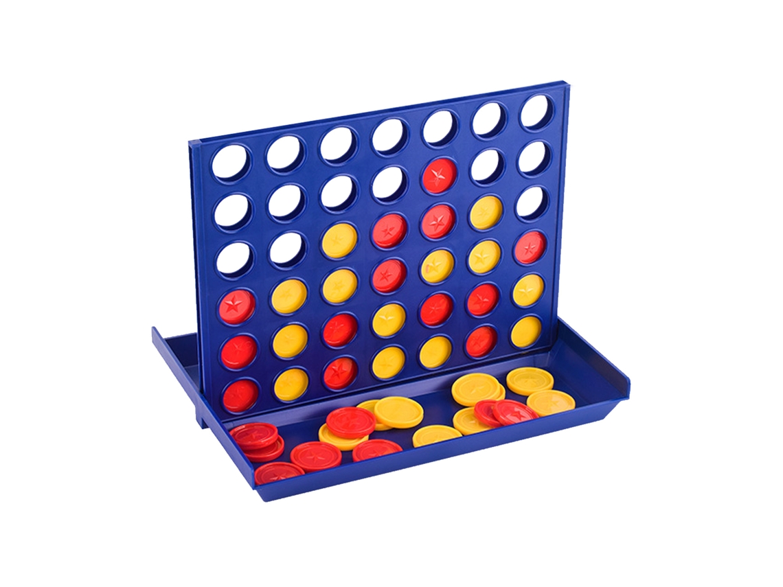 Mali jogo de Tabuleiro 4 em Linha 3d Educativo Desenvolve Pensamento Lógico Dobrável