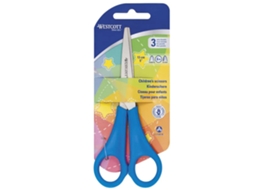 Tesoura Infantil WESTCOTT Pontiaguda 130 Mm Azul