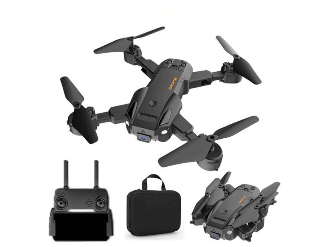 Drone Q6 com Câmera Única 4K Quadricóptero Dobrável 2 Baterias Duração Da Bateria: 15 Min Preto