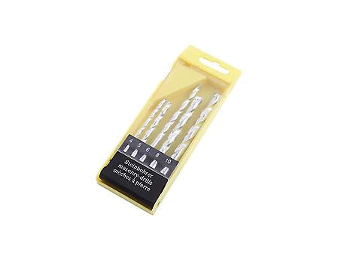 Conjunto De 5 Brocas De Aço De Tungstênio, Brocas Elétricas Para Alvenaria, Concreto, Tijolo, Azulejo, 4 10 Mm Slowmoose