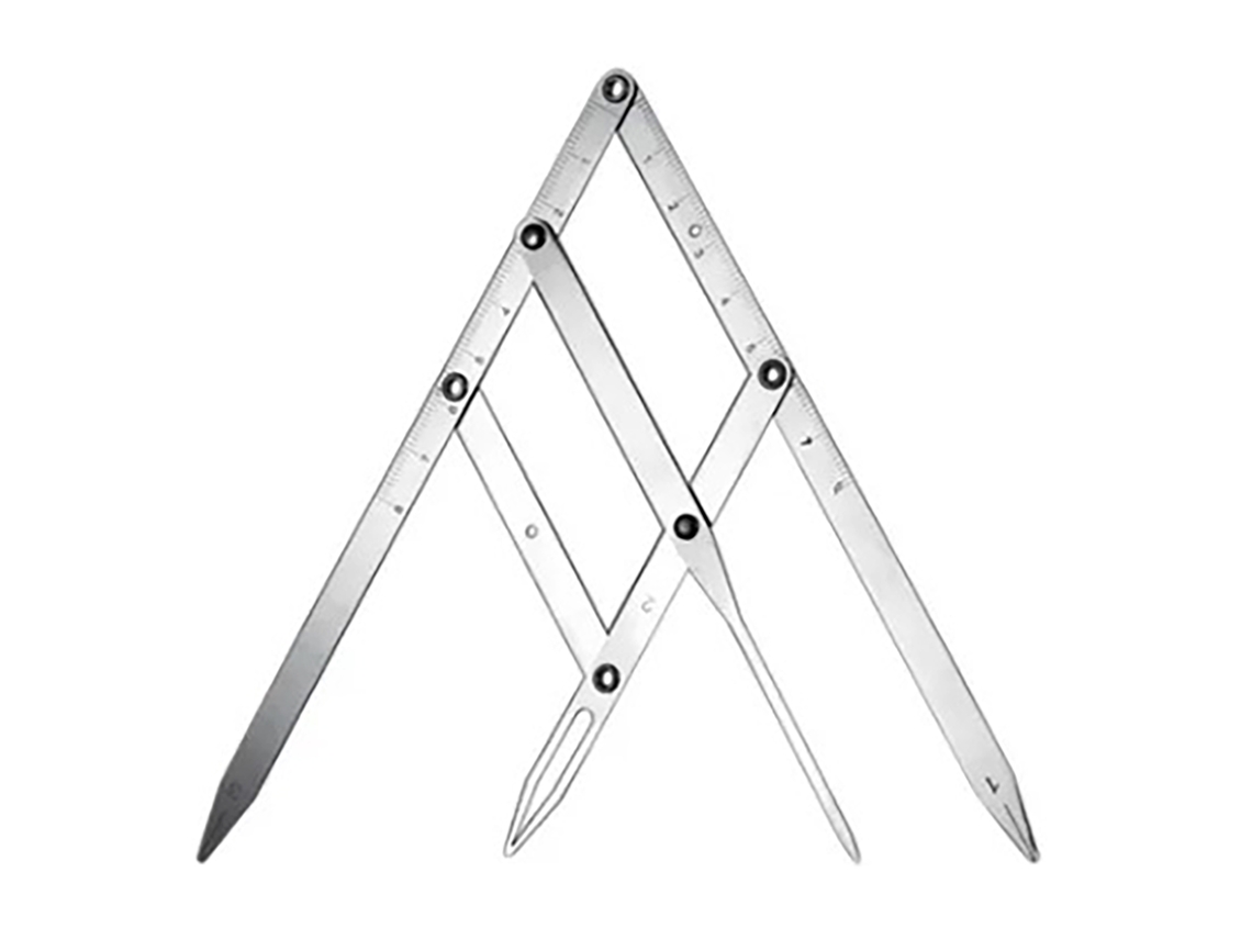 Regla De Cejas Con 3 Puntos Posicionables, Brazo Flexible Y Plegable, Herramienta De Medida De Acero Inoxidable Para Maquillaje Y Tatuaje