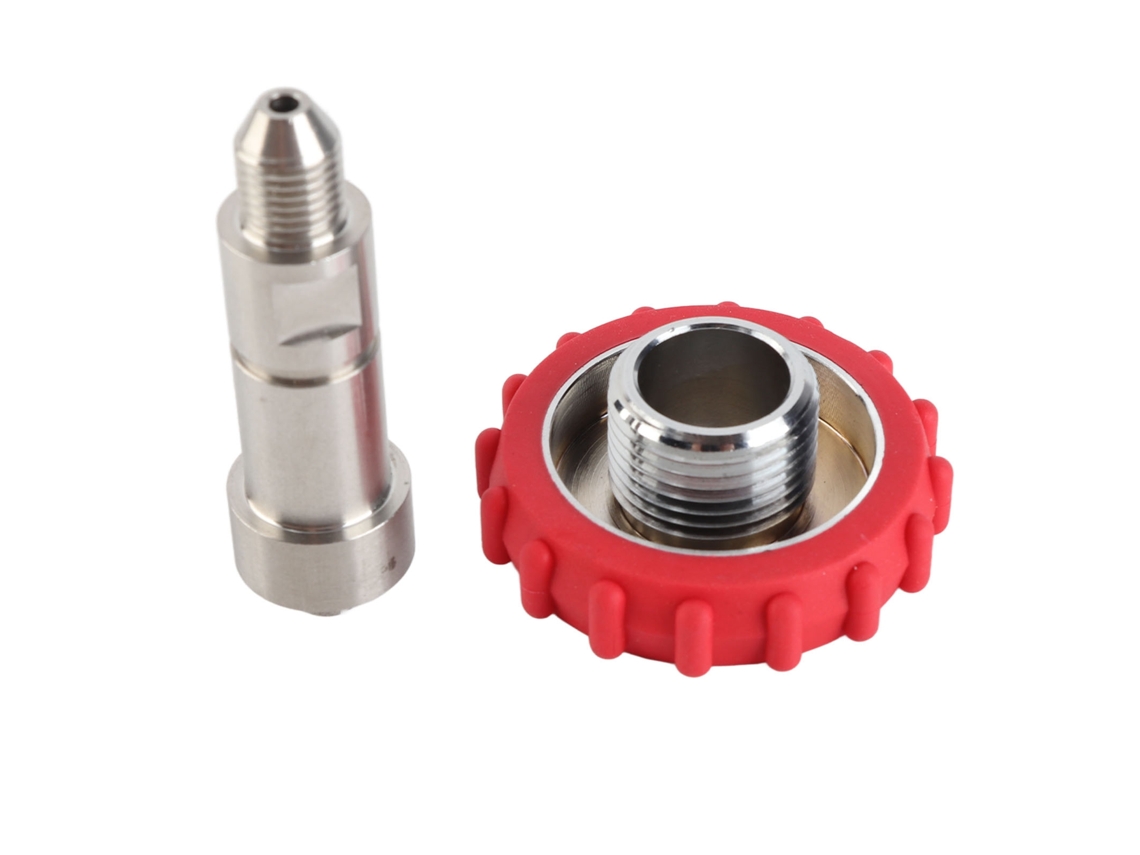 Adaptador de Enchimento Co2 Rosca G5/8 para 7/16 20 Conexão Aço Inoxidável S/MARCA