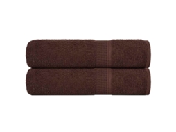 Vidaxl Toalhas De Banho Frogn 2pcs 70x140 Cm 360 G/m² Castanho