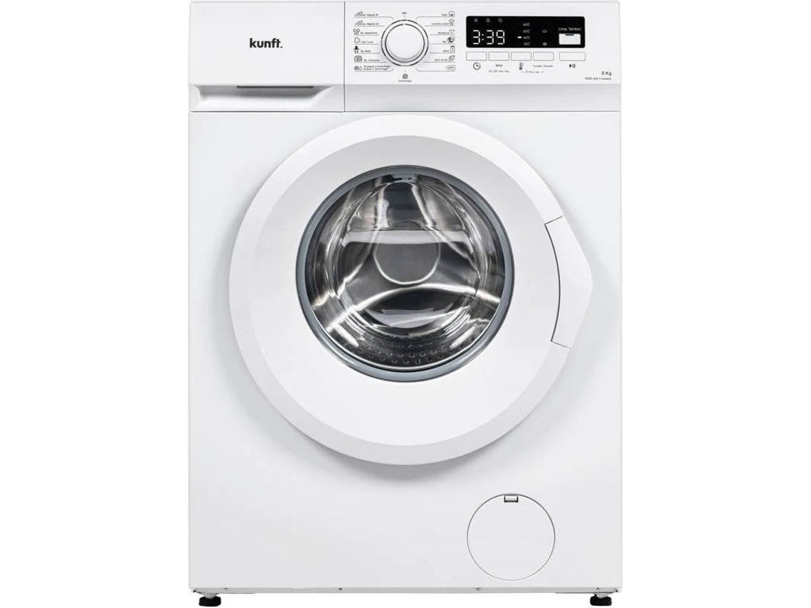 Máquina de Lavar Roupa KUNFT KWM8809 (8 kg - 1400 rpm - Branco)