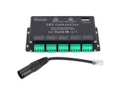 2026 controlador Decodificador Dmx512 de 12 Canais para Fitas Led Rgb, Constante, 5 24v, Acessórios de Iluminação