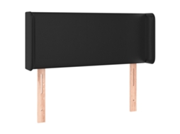 Headboard, Headboards Vidaxl Preto Couro Artificial (83 X 16 X 78/88 Cm)