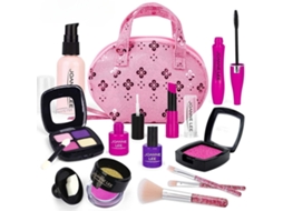 Brinquedos Para Meninas Kit De Brincadeira Ideal Para Meninas E Adolescentes, Lavável E Atóxico, Com Bolsa De Maquiagem Para Crianças 3 A 8 Anos