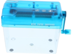 Plafope Destructeur De Documents Manuel De Table Bleu, Accessoire De Bureau Portable En Abs