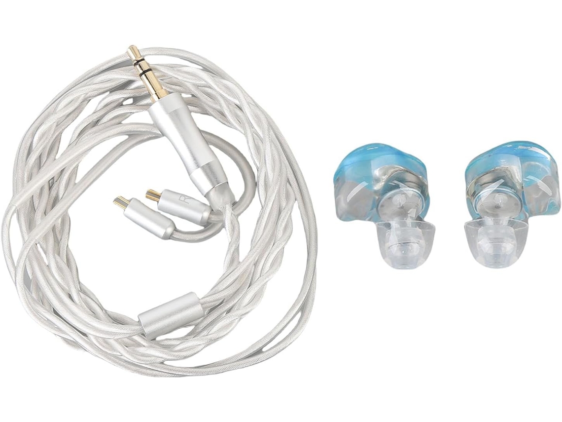 Fone De Ouvido Intra Auricular Yctze, Som Hifi De Gama Completa, Armadura Balanceada Com Cancelamento De Ruído, Cabo