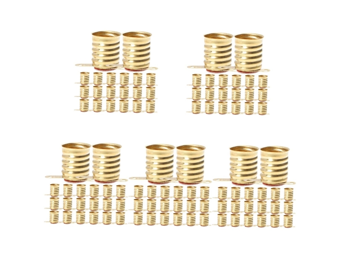 5 Adaptadores De Rosca Para Lâmpada E10 20 5 - Lote De Soquetes Para Lâmpadas - Circuito