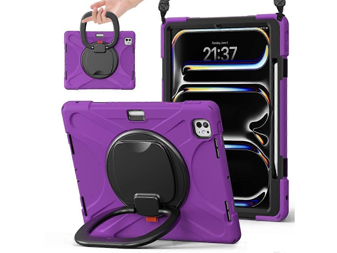 Capa de silicone híbrida para tablet Webake com suporte e alça de ombro