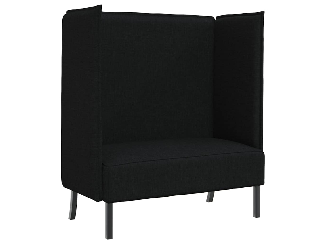 Maison Exclusive - Sofá De Encosto Alto 101cm Preto Tecido