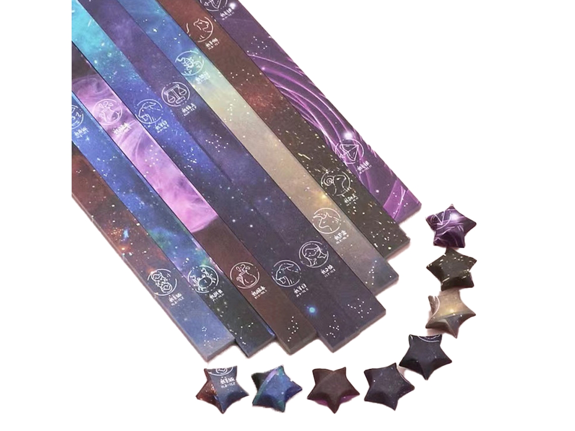 1120 Folhas de Papel para Origami Diy Estrela Da Sorte para Dobradura NEVEANCE