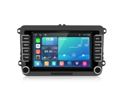 Autorrádio Para Vw / Skoda / Seat Com Sistema Wince Carplay E Android Auto Sem Fios Bluetooth Rds Eq Ecrã Dividido