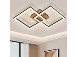ZMH Luminária de teto LED moderna de 12 W para sala de estar e cozinha com iluminação branca quente