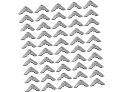 40 Peças - Protège - Coins Metálicas Argentés Para Álbuns E Menus Protège-coins Menus, Peças, Proteção