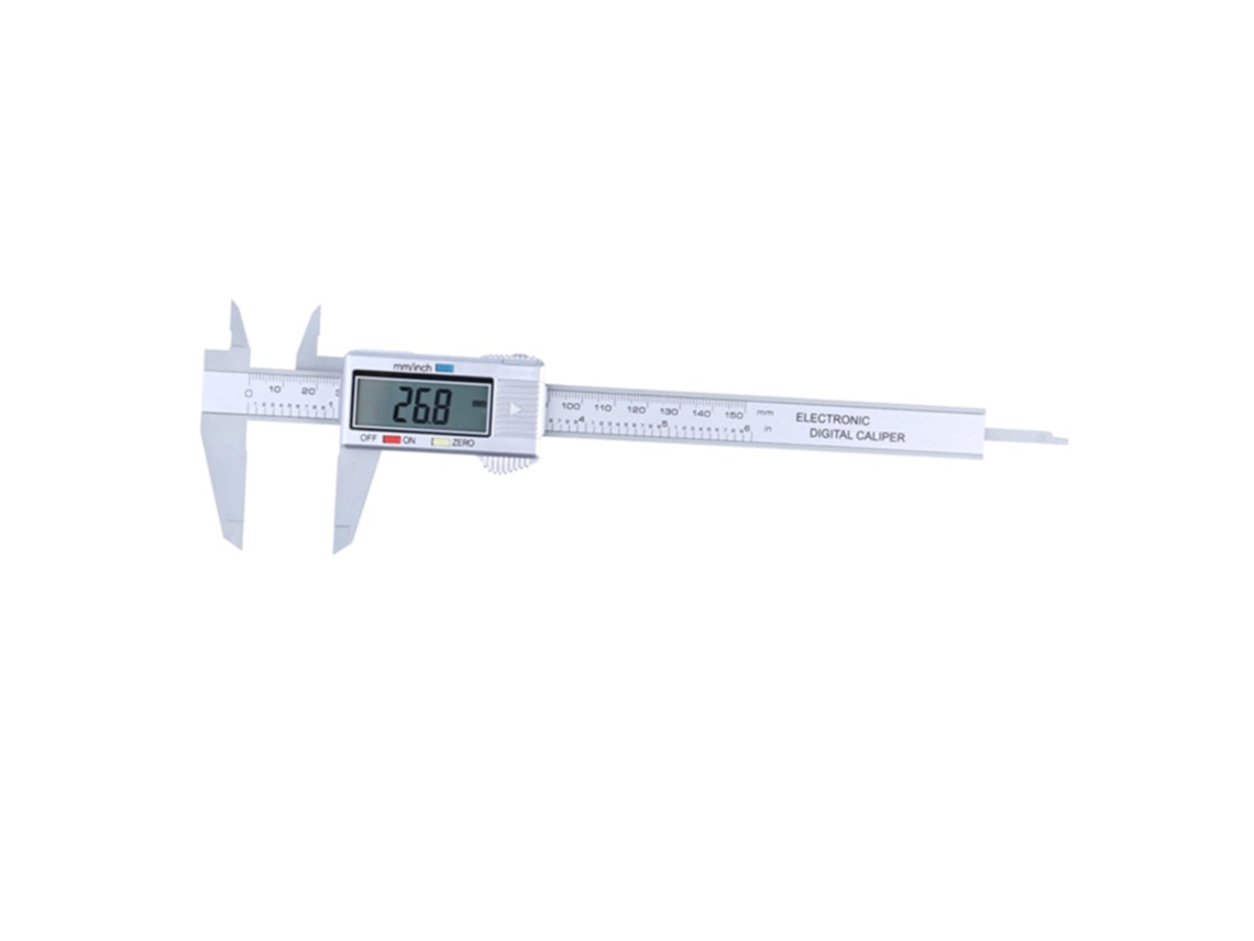 Paquímetro Digital Eletrônico De 0 A 150 Mm Com Visor Lcd Grande, Cor