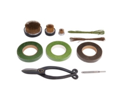 Kit Acessórios Arranjo Floral Fio Ferro Tesoura Fita