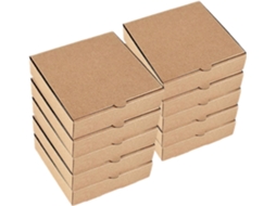 Caixa De Pizza Papel Em Miniatura, Design Elegante E Fácil Montagem, Pacote Com 10 Unidades Para Festas E Armazenamento