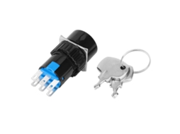 Interruptor HKJ rotativo de painel 2/3 posições