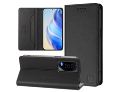 Capa De Couro Para Celular Rc01 Com Dupla Dobra Magnética E Rfid