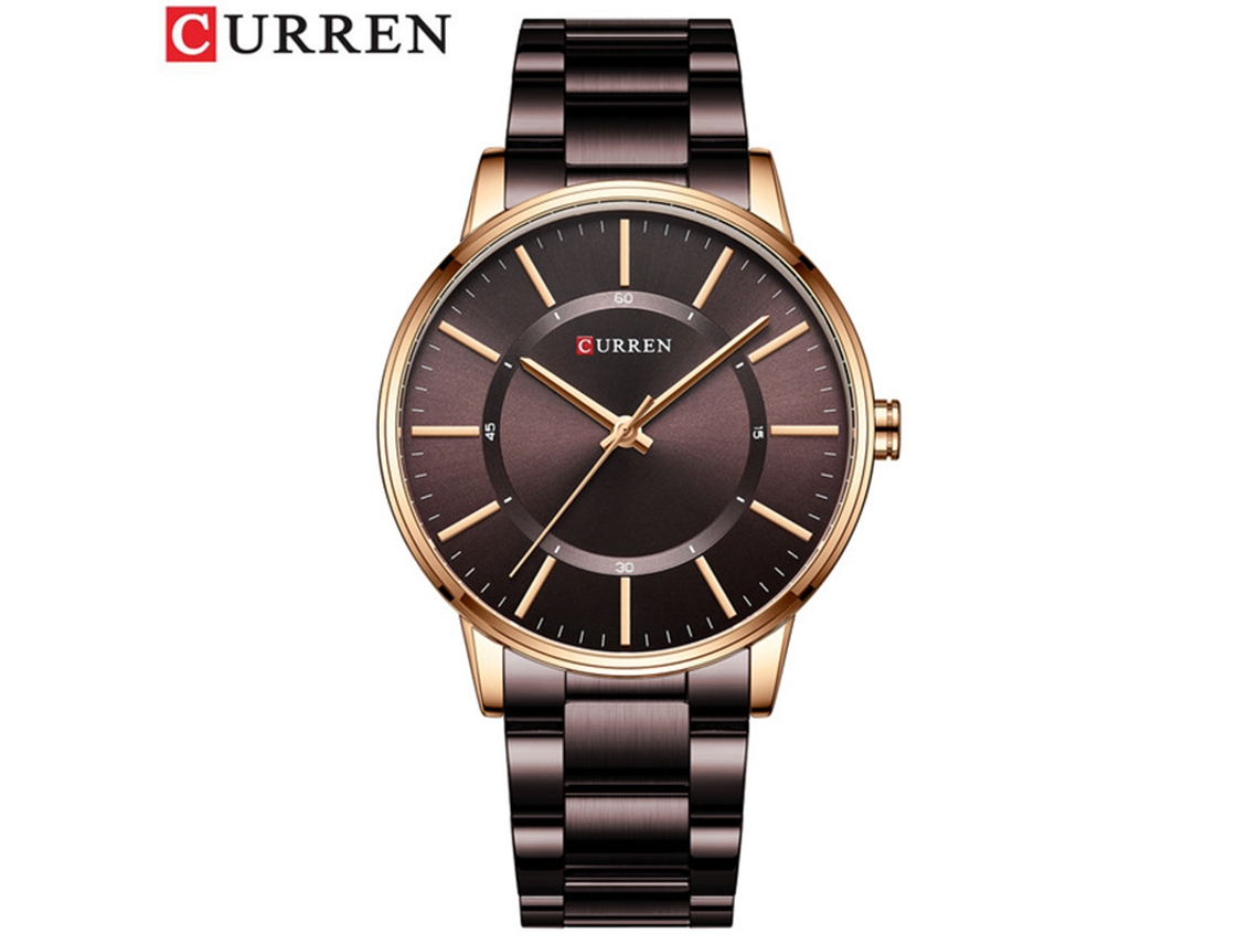 Relógio Masculino Casual MDUG com Pulseira de Aço e Calendário