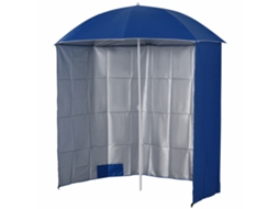 Guarda sol de Praia com Toldo Integrado, em Metal e Poliéster, Ø220x220 Cm, Azul ORBITRA COMMERCE