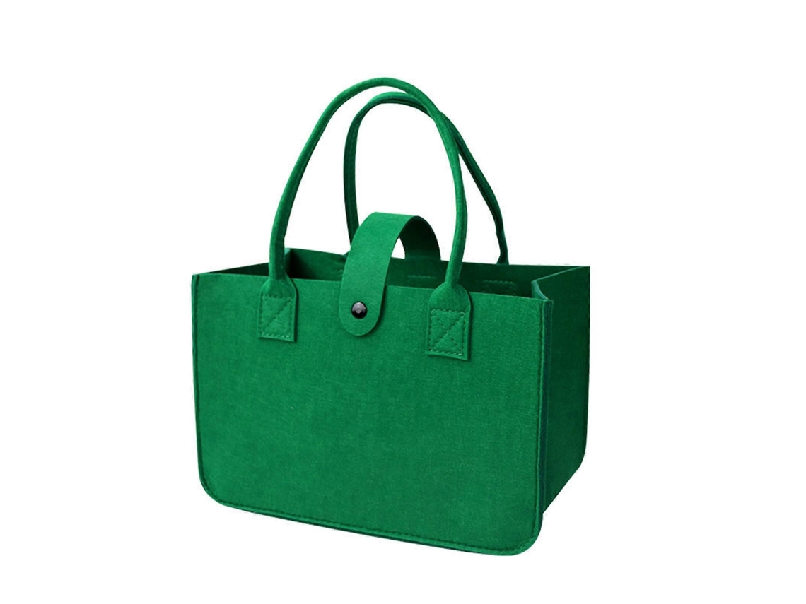 Sacola Dobrável De Feltro Resistente A Rasgos, Ideal Para Compras, Piqueniques E Uso Diário. Amarela.