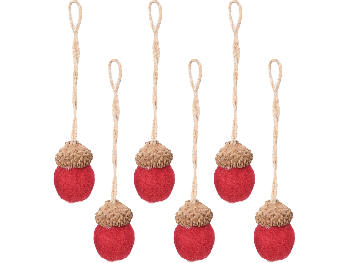Guirlanda De Bola De Pinheiro De Lã (artesanato Diy, Pingente Decorativo)