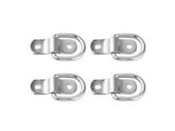 Conjunto De 4 Ganchos De Reboque Galvanizados Em Formato De D Para Caminhão/barco