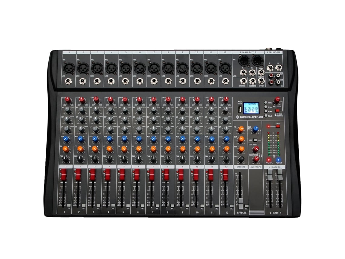 Mixer de áudio, 6/8/12 canais, processamento de efeitos integrado, Dx12 OEM