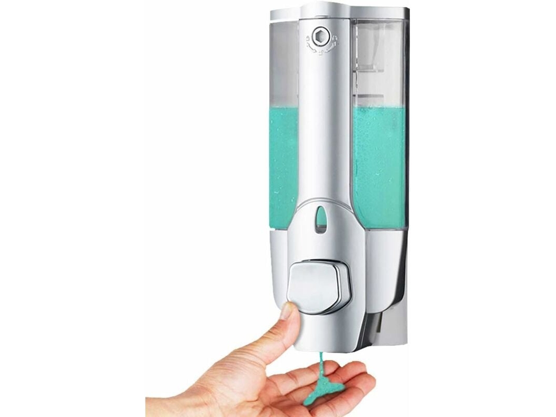 VYLARA Dispensador De Xampu De Plástico Abs, Caixa Coletora Manual De Líquidos Para Banho E Chuveiro, Para Banheiro, Montagem Na Parede Com Fechadura Com Cha