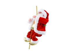 Figura de Papai Noel Escalador com Luz para Natal Pendurável com MARCA