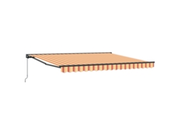 Toldo Retrátil Para Sol Vidaxl Amarelo Tecido (400x300 Cm)