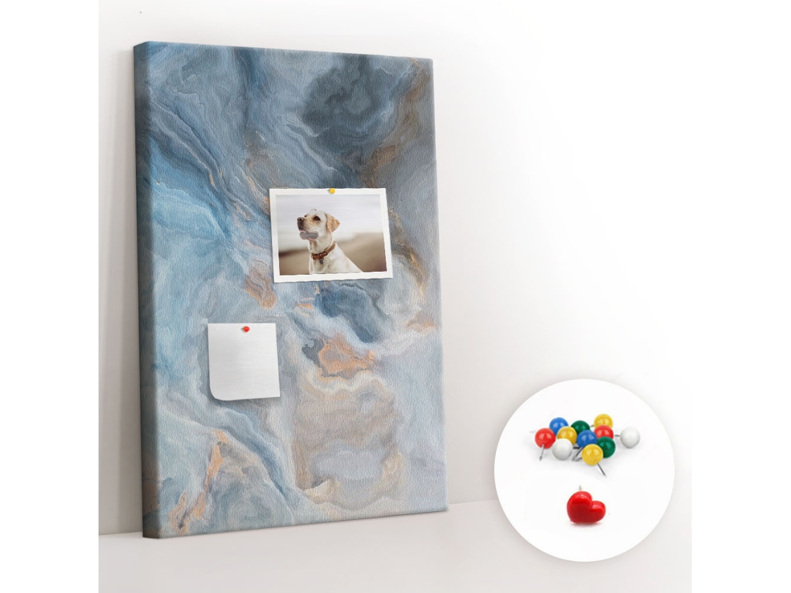 Lousa De Cortiça Mármore Padrão Para O Escritório Espelharte (40x60 Cm)