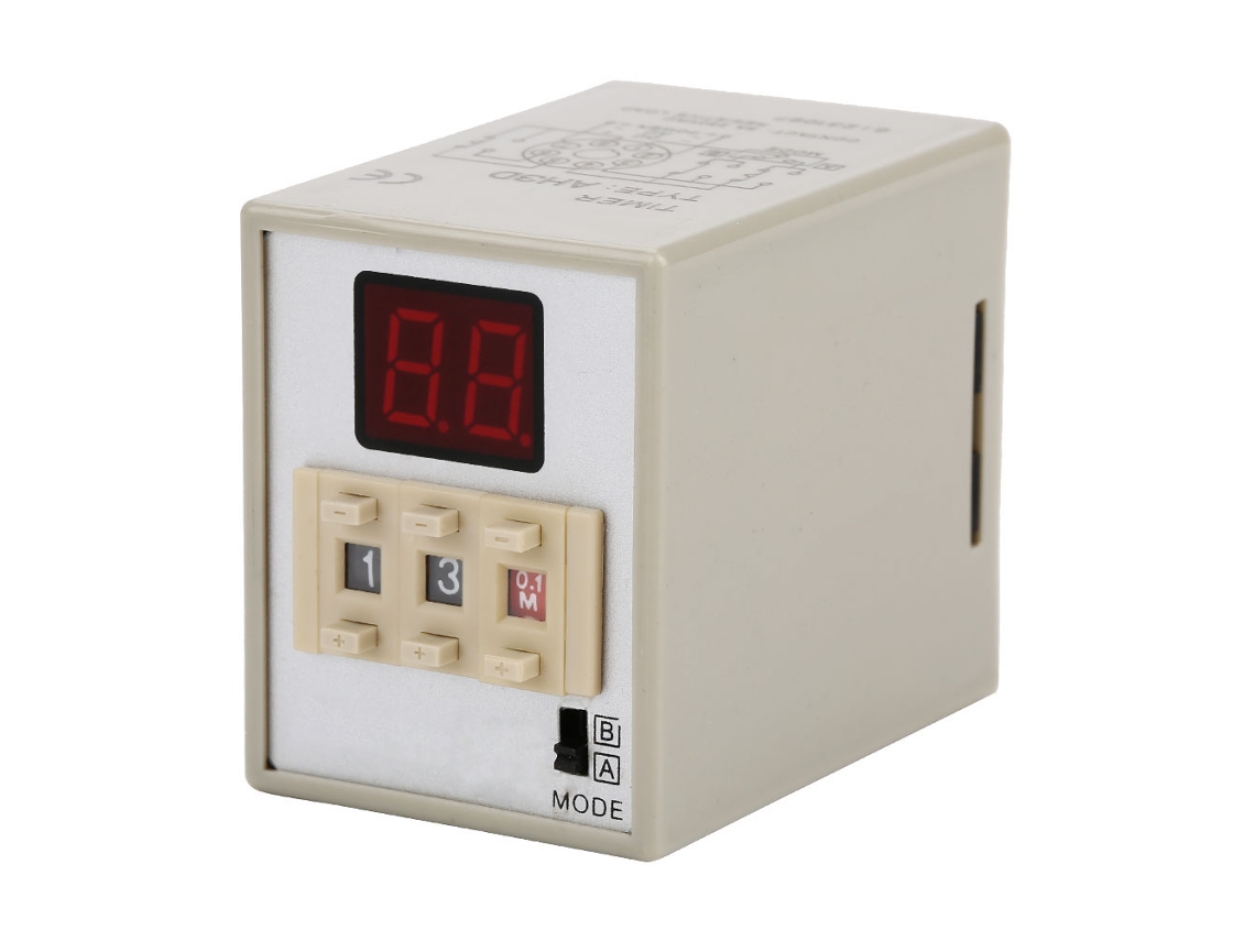 Relé Temporizador Ah3d Led Digital Ajustable 9.9s 99h 24vdc